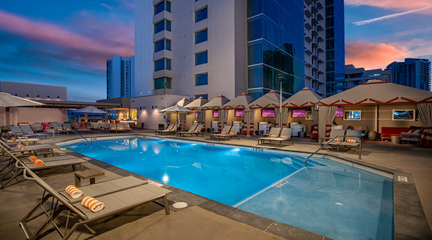 pool rooftop view