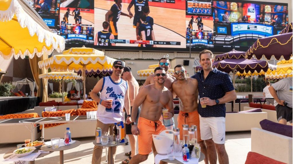 AZILO Lifestyle shot of guys watching sports