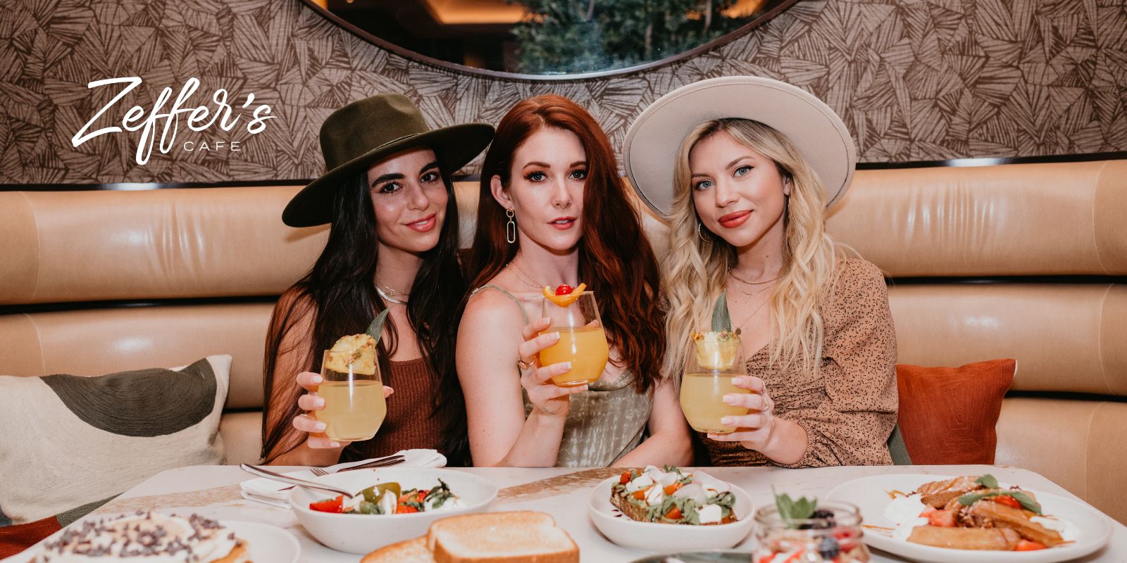 Girls having brunch at Zeffer's Cafe