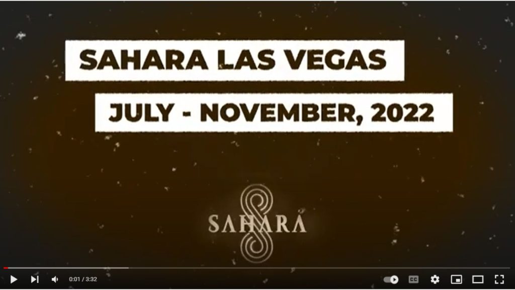 Video screenshot showing the intro to a SAHARA Cares video recap