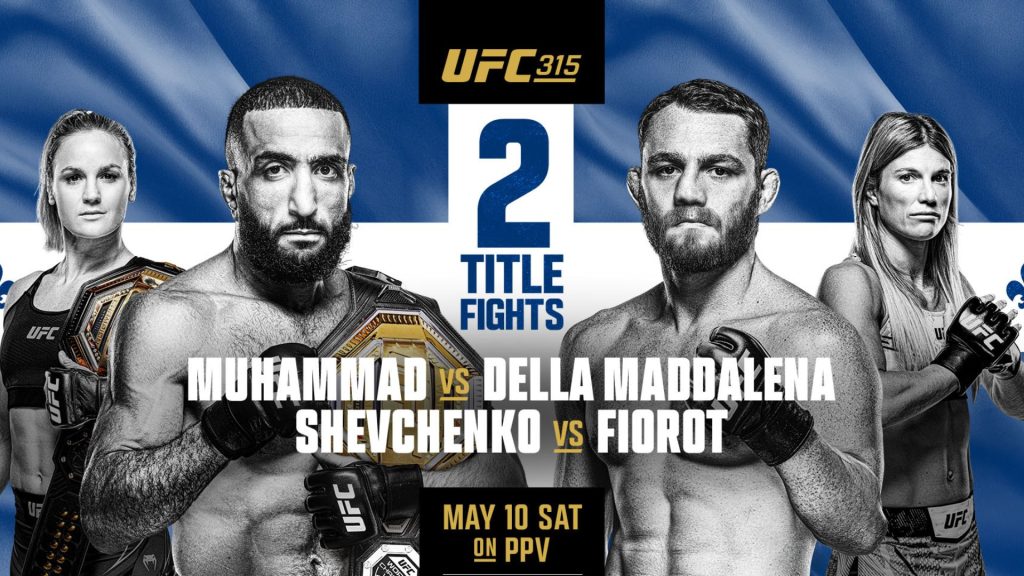 UFC 315 creative showing fighters
